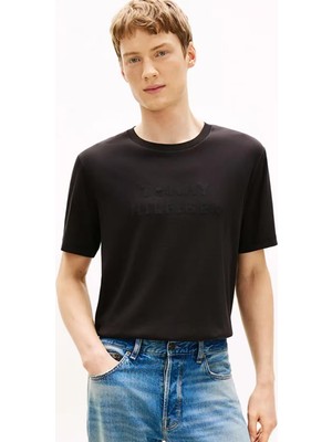 Tommy Hilfiger Erkek Mıx Medıa Interlock T-Shirt MW0MW42380