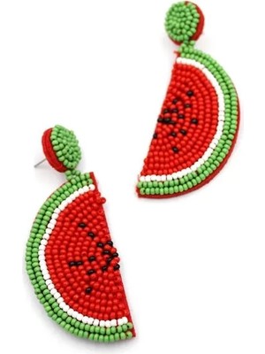 Die Grup Karpuz Küpe - Kırmızı