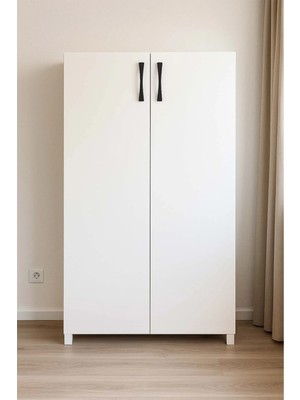 258 MoLife 2 Kapaklı Ayakkabılık, Çok Amaçlı Dolap Mutfak, Hol, Banyo Balkon 4 Gözlü Dolap