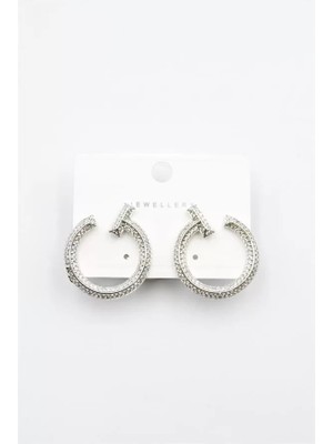 Die Grup Zirkon Taşlı Küpe - Gümüş