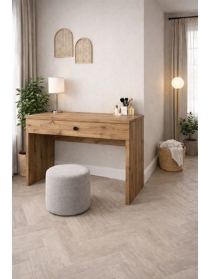 258 MoLife Silva Makyaj Masası, Çekmeceli Makyaj Masası - Çam