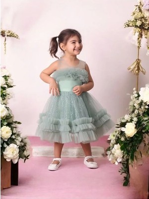 Ahsenim Bebe Fırfırlı Kabarık Bebek Abiye