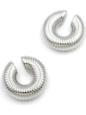 Die Grup Halka Kıkırdak Küpe - Gümüş