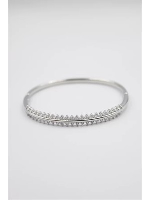 Die Grup Taşlı Vip Bilezik - Gümüş