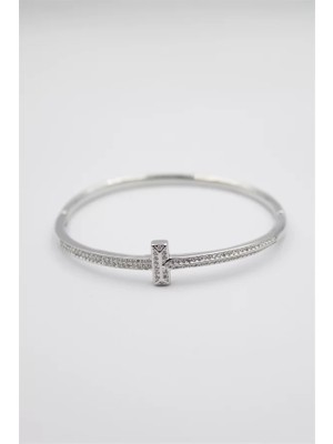 Die Grup Taşlı Vip Bilezik - Gümüş