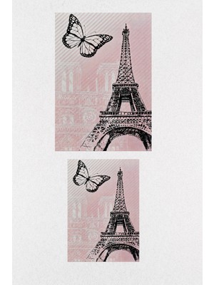 PremiumPort Modern Dijital Banyo Halısı Seti 100X60 + 60X50 Cm, Şık ve Kullanışlı