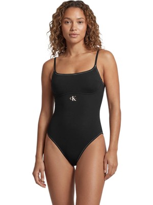 Calvin Klein Kadın Siyah Mayo LV00Q61217