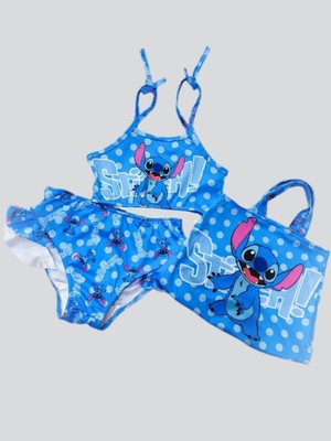 Öykü Kids Çantalı Kız Çocuk Bikini Takımı