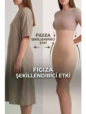 Figiza Lazer Kesim Paçalı Hayalet Korse Iz Yapmaz Bel Göbek Basen Karın Toparlayıcı Kadın Şort