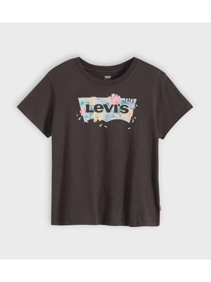 Levi's Kadın Logo Baskılı Kısa Kollu Günlük Tişört - 005GV-0020
