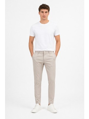 Cazador Erkek Jogger Slim Fit Pantolon 04020 Bej
