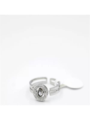 Die Grup 6'lı Yuvarlak Taşlı Yüzük - Gümüş