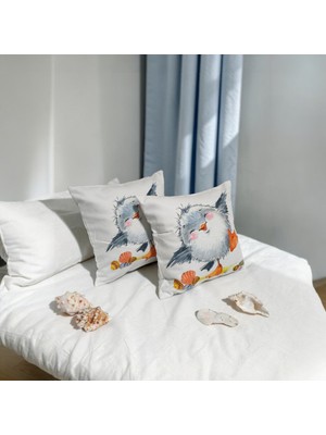 Özdağ Home Concept Sevimli Civciv Desenli Çocuk Odası Kırlent Kılıfı 4’lü Set – Eğlenceli ve Yumuşak Tasarım (45X45 Cm)