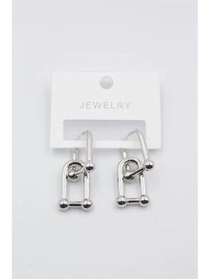 Die Grup Tf Zincir Küpe - Gümüş