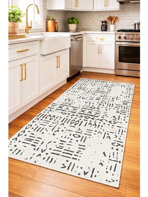 Dekomod Dijital Baskı Dört Mevsim Kaymaz Taban Yıkanabilir Kesme Koridor Mutfak Oda Yolluk Halı