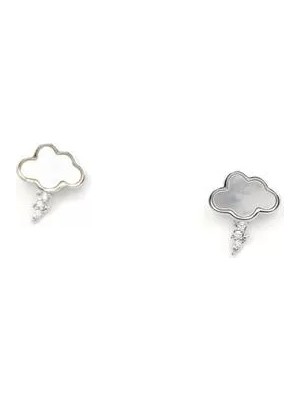 Die Grup Gümüş Iğneli Bulut Küpe - Gümüş