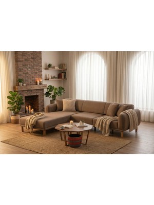 Ak Sofa Stellasol Köşe Takımı Kahverengi