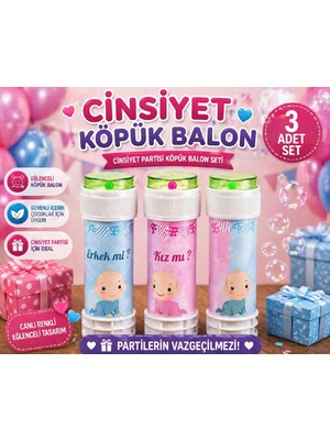 Bkmc Premium Cinsiyet Partisi Köpük Balon Set Baby Shower Gender Reveal Kız Mı Erkek Mi Parti Malzemesi Baloncuk