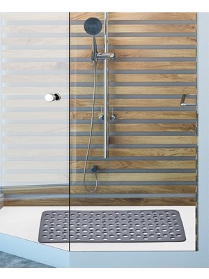 PremiumPort Yumuşak ve Kaydırmaz Köpük Banyo ve Duş Matı, Antrasit Renk