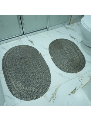 PremiumPort Yumuşak ve Şık 2'li Banyo Paspas Seti, Kaymaz ve Dayanıklı Tasarım