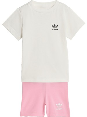Adidas Originals KE2352 Cycling Shorts And Tee Set Kids