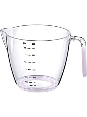 Practika Ölçü Kabı 500 ml Silikon Saplı Şeffaf Gıda ile Temas