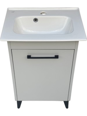 Akademik Mimarlık Turkuaz Seramik Cerastyle Lavabolu Banyo Dolabı 50*36.5 cm