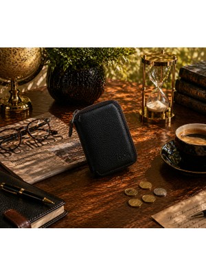 Legend Leather Diga 796 Hakiki Deri Fermuarlı Kartlık Cüzdan