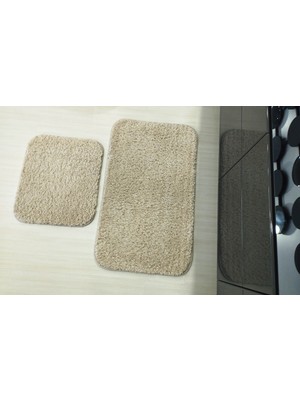 PremiumPort Yumuşak ve Hafif 2'li Banyo Paspas Seti, Kaymaz Yüzeyli Konfor Sağlar
