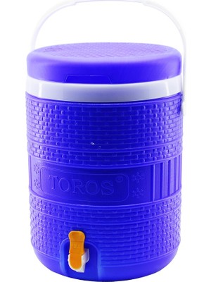 Toros  20LT   Yuvarlak   Termos   Mavi Plastik   Musluklu - Taşıma Kulplu   BRKT-504217 (5477) Nf