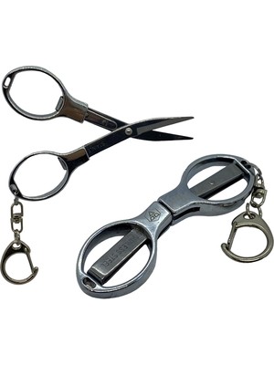 Bdr Pın Çok Amaçlı Katlanabilir Anahtarlıklı Seyahat Makası (2.9 Inç) Metal Malzeme ile Üretilmiştir PIN-5293