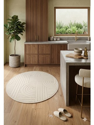 PremiumPort Yumuşak Dokulu Oval Paspas, Banyo ve Mutfak Için Ideal, Pamuk Tabanlı