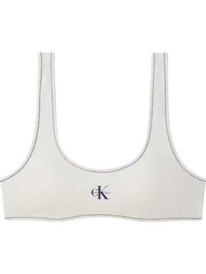 Calvin Klein Kadın Beyaz Bralet Bikini Üstü LV00Q61100