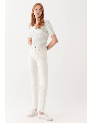 Mavi New York White Denim