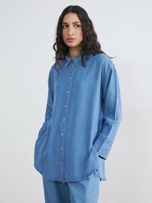 LC Waikiki Kadın Jean Gömlek Tunik  (S6)