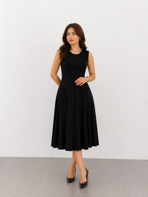 Ekol Yakası Incili Elbise 6080