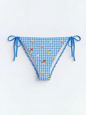 LC Waikiki Karışık Desenli Ipli Kadın Brazilian Bikini Altı  (S6)