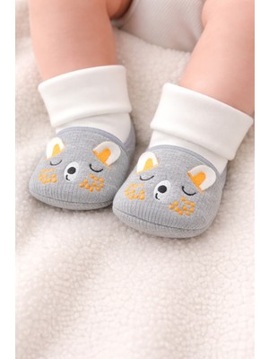 Babyshez Bebek Ayakkabısı Yumuşak Kaymaz Taban Rahat Çoraplı Patik