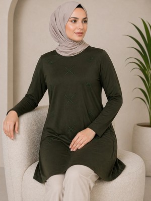 Mutlu City Orta Taş ve Üzeri Anne Penye Tunik 30644