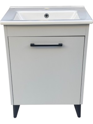 Akademik Mimarlık Turkuaz Seramik Cerastyle Lavabolu Banyo Dolabı 55*36.5 cm