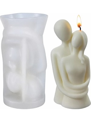 Karakız Sevgililer Biblo Silikon Kalıp 11x6 Cm