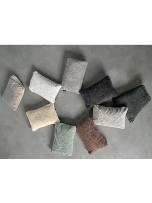 FRAMGAN Peluş Kırlent Dikdörtgen Lüks Yumuşak Tüy Dökmeyen Dekoratif Yastık