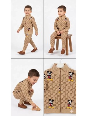 Modenya 2-5 Yaş Boy Fermuar Detaylı 2 Li Çocuk Takımı