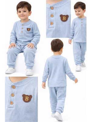 Modenya 2-5 Yaş Armalı Fitilli Penye Çocuk Takımı