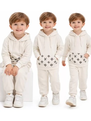 Modenya 2-5 Yaş Kapşonlu Cep Detaylı 2 Li Çocuk Takımı