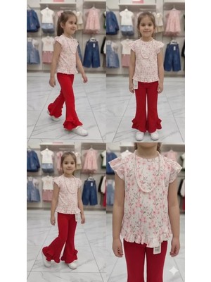 Modenya 6-7-8 Yaş Kolyeli Full Likra Çocuk Takımı