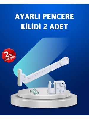DS LLC Pencere Güvenlik Kilidi Açılma Sınırlayıcı Aparat 2 Adet