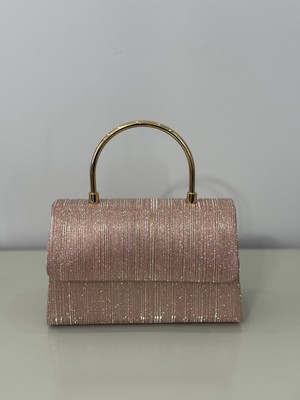 Simli Zincirli Abiye Kadın El ve Omuz Çanta