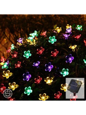 Sora Home Solar 30 Ledli Çiçekli Rgb Bahçe Aydınlatma Dekorasyon Güneş Enerjili