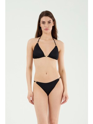 Louren B21994 Üçgen Bikini Takım-Siyah